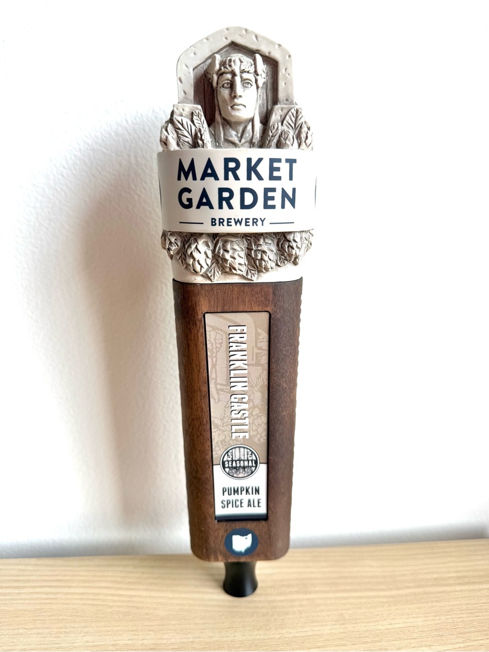 Market Garden Brewery Franklin Castle Craft Beer Tap Handle Cleveland Ohio 11”